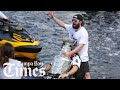 The Lightning and fans celebrate with a boat parade in downtown Tampa