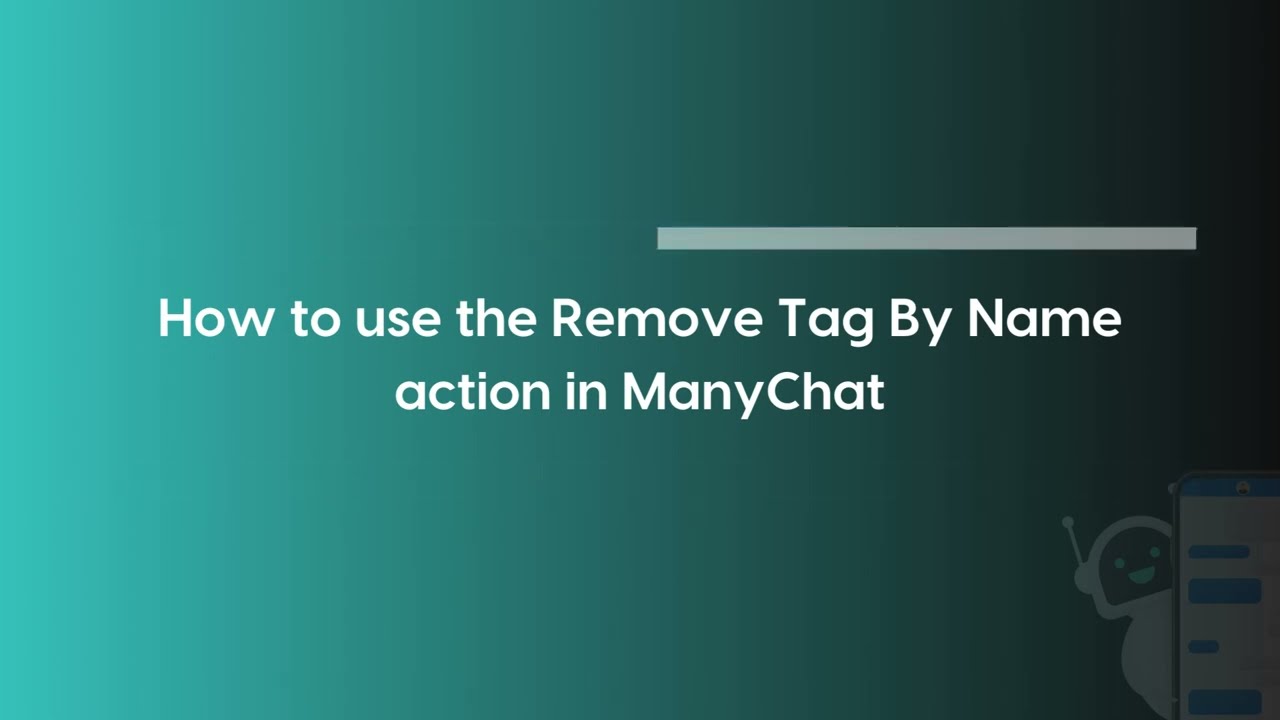 Remove Tag By Name For ManyChat Workflow App For Go High Level
