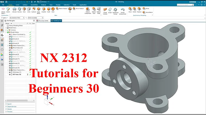 Siemens NX  tutorials for beginners|NX 2312|tutorial-30