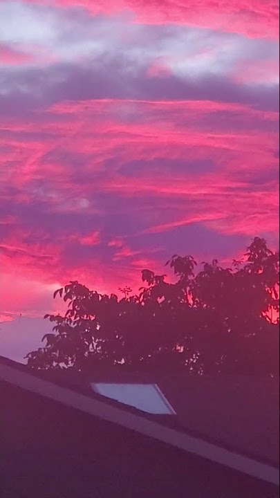 Portland oregon in real life. beautiful pink sky Aug 21 2022