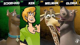 SCOOBY-DOO AND SHAGGY VS MELMAN AND GLORIA! || SCOOBY-DOO VS MADAGASCAR || SUPER SMASH BROS ULTIMATE