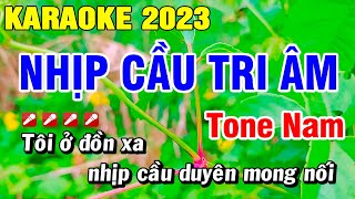 Nhịp Cầu Tri Âm Karaoke Nhạc Sống Tông Nam | Hoài Phong Organ