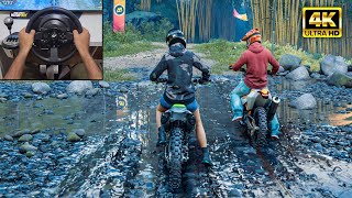 Kawasaki KX450F &amp; KTM 450 Rally | The Crew Motorfest Online | Thrustmaster T300RS gameplay