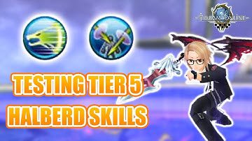 Testing Tier 5 Halberd Skills (Draconic Charge & Infinite Dimension) in Seele Zauga - Toram Online