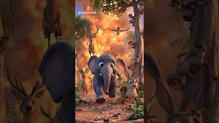 😱 जंगल में लगी भयानक आग… फिर छोटी चिड़िया ने जो किया, सब हैरान रह गए!🐦🔥#shorts #shortvideo #trending