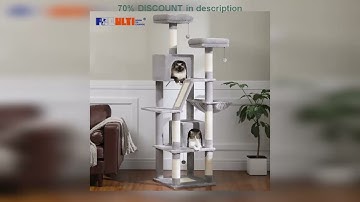 A must-have product! Large Cat Tree Tall Cat Tower for Indoor Cats Multi-Level Plush Cat Condo wit