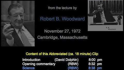 Part 1 B12 Lecture RBW Woodward 11-27-72
