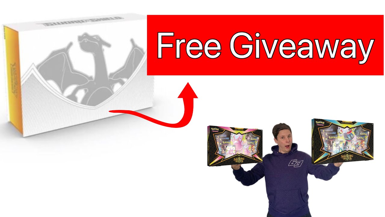 Pokémon Shining Fates Vmax Premium collection box opening plus UPC Charizard collection giveaway