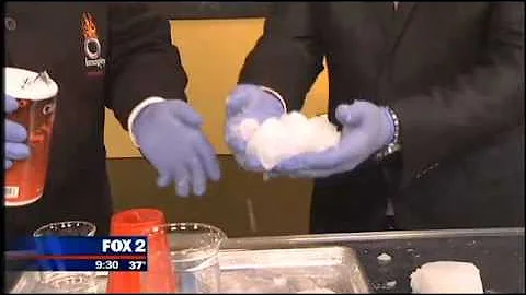 Science of instant snow