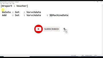 How to write code for system date as voucher date for Tally Leaner or Tally Beginners