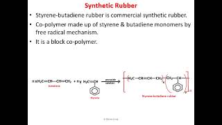 Synthetic Rubber/ Styrene-butadiene rubber