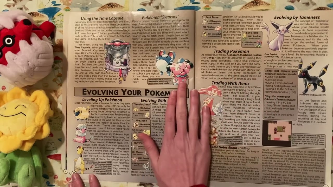 ASMR - Pokémon Guide Book | Page Turning | Whispered
