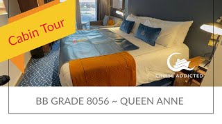 Cunard Queen Anne Cabin Tour Bb Grade Balcony Cabin 8056