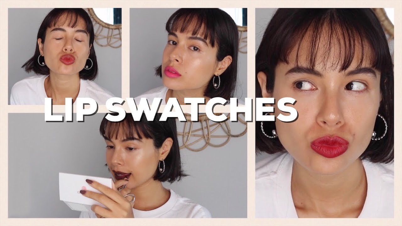 I swatched that Guerlain dress-up lipstick. - YouTube
