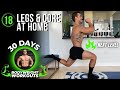 No Equipment Legs Core Workout | 30 Days of Bodyweight Workouts to Gain Muscle and Burn Fat - Day 18