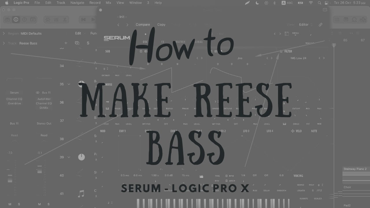 How to make Reese Bass in Serum - YouTube
