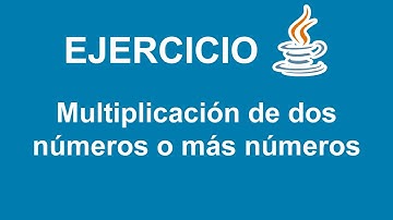 Multiplicación de dos números o más números en Java