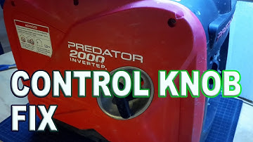Harbor Freight predator 2000w control knob fix
