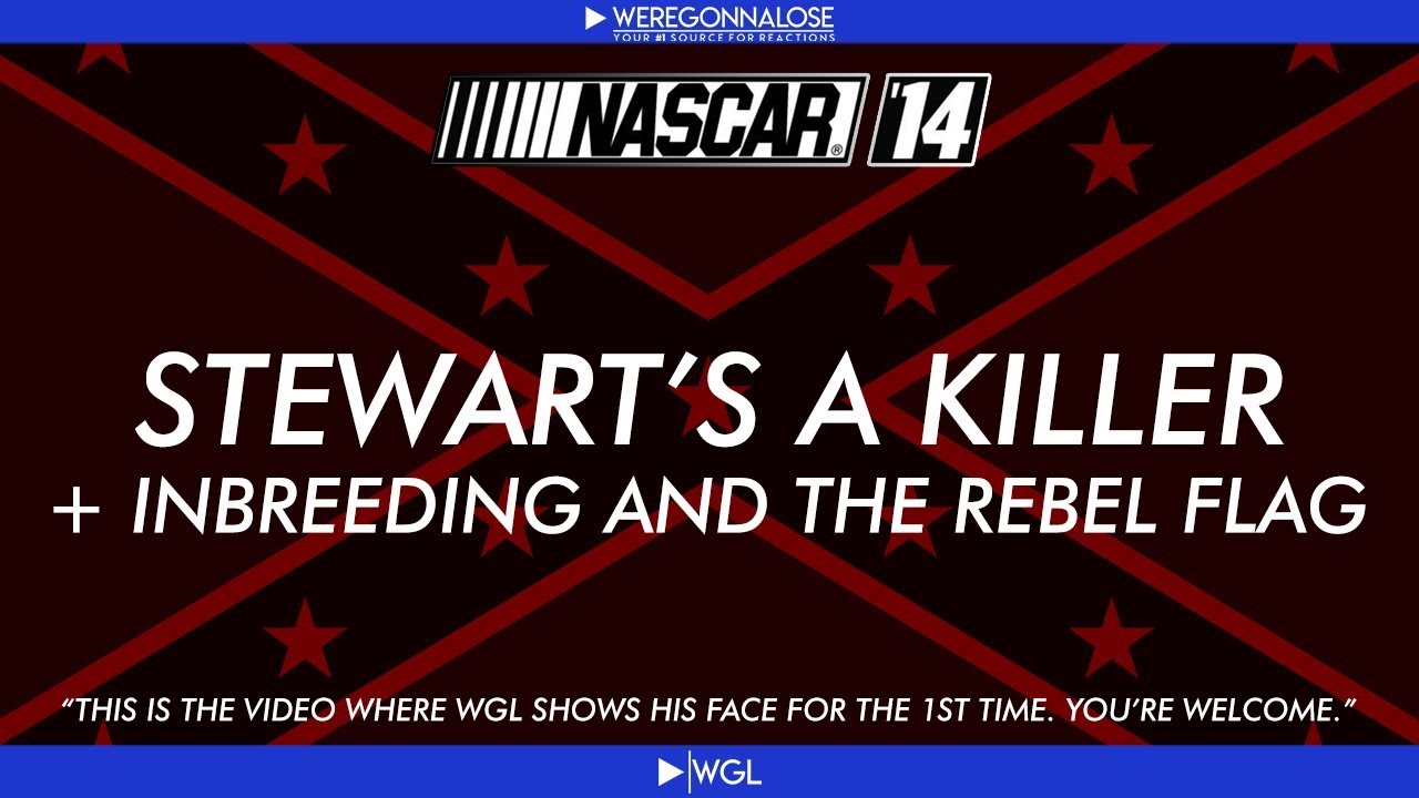 Nascar Driver Tony Stewart a Killer, In Breeding, and the Rebel Flag - Nascar 14 Video Game Trolling