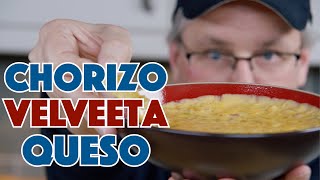 🔵 Chorizo Velveeta Queso Fundido  Nacho Cheese Dip || Glen & Friends Cooking