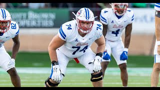 Owen Condon reviews first game at SMU for the OL, competition in Garin Justice's room