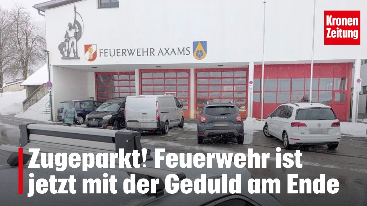 Zugeparkt! Feuerwehr ist jetzt mit Geduld am Ende | krone.tv NEWS
