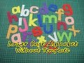 Crafty DIY - How to Cut Lower Case Alphabet without Template
