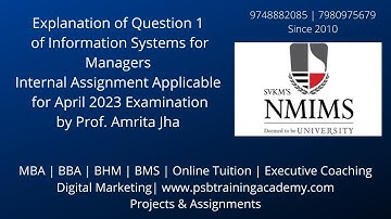 NMIMS Assignment April 2023 |How to do NMIMS assignments by self guidance #informationsystems #mba
