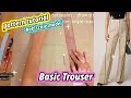 ✂️ How to Draft Basic Trouser × Pants Pattern Making × Sewing Tutorial