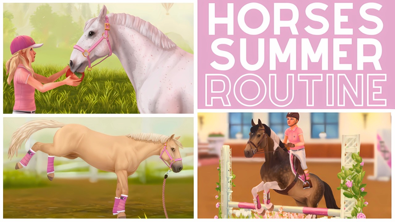 Летняя рутина моих лошадей! | Реалистичная ролевая игра Star Stable