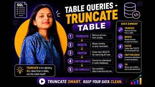 SQL TRUNCATE TABLE Explained | Remove All Data from a Table | Lecture 27