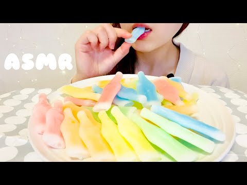 【咀嚼音】凍らせたワックスボトルキャンディを食べる🍭✨【ASMR/NikLNip】