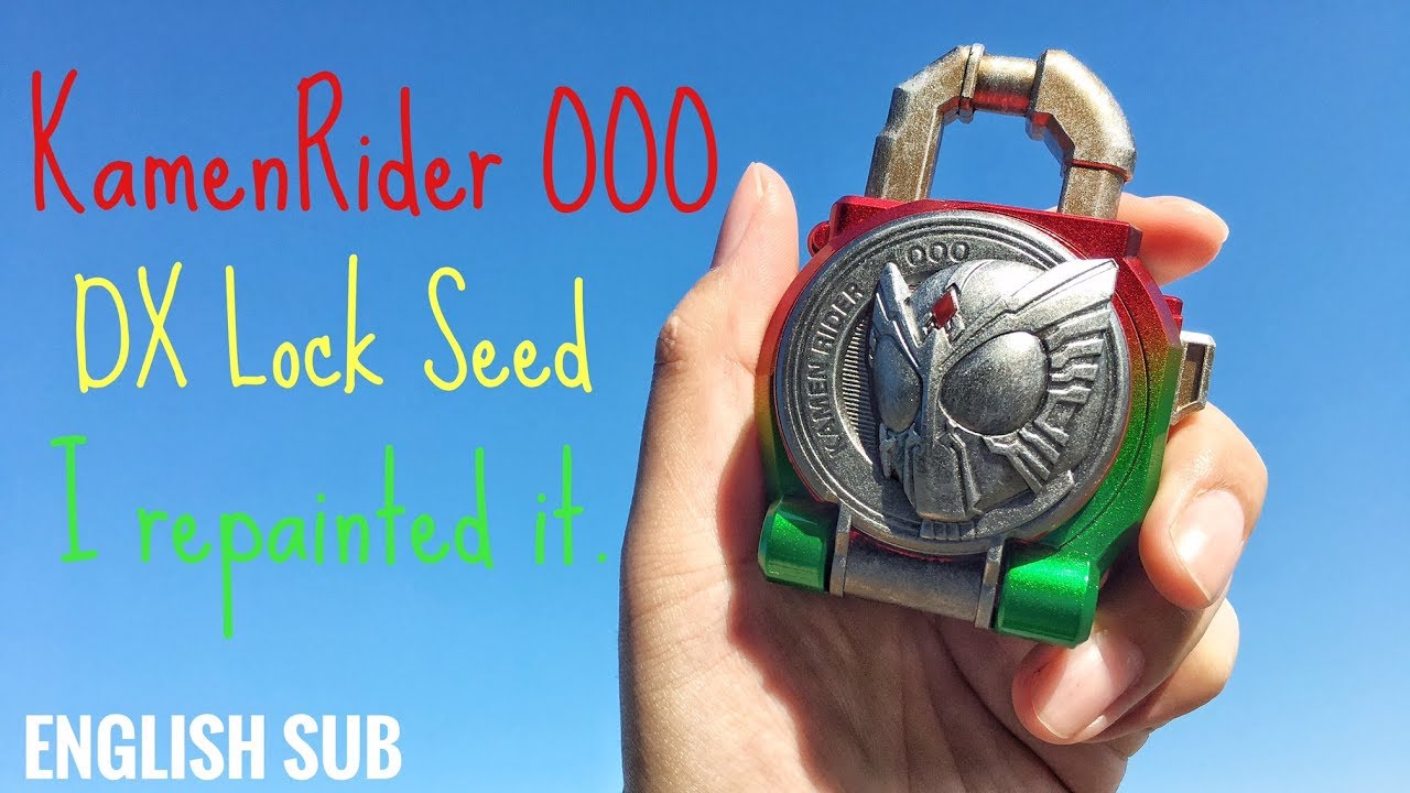 Kamen Rider GAIM : Repaint review DX Lock Seed Kamen Rider OOO