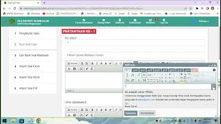 Cara Membuat  Kelas dan Soal CBT E-Learning Madrasah