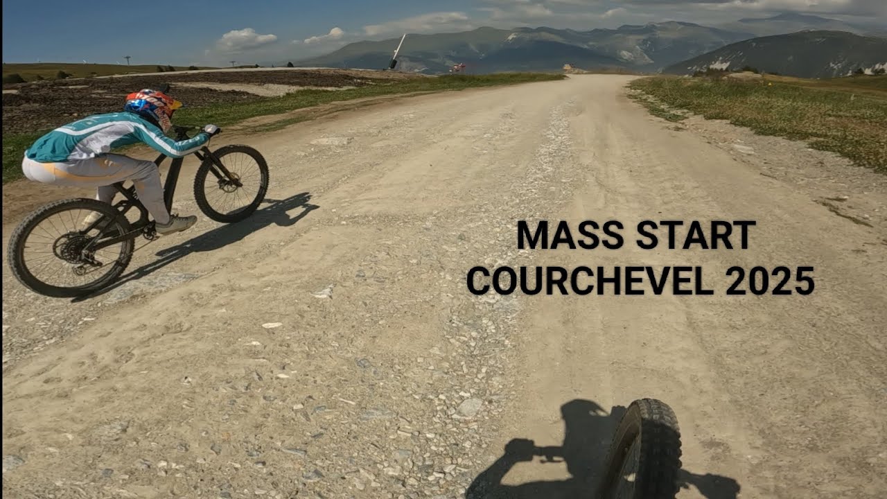 MASS START COURCHEVEL 2025 -  Getting overtaken by Bruni & Iles