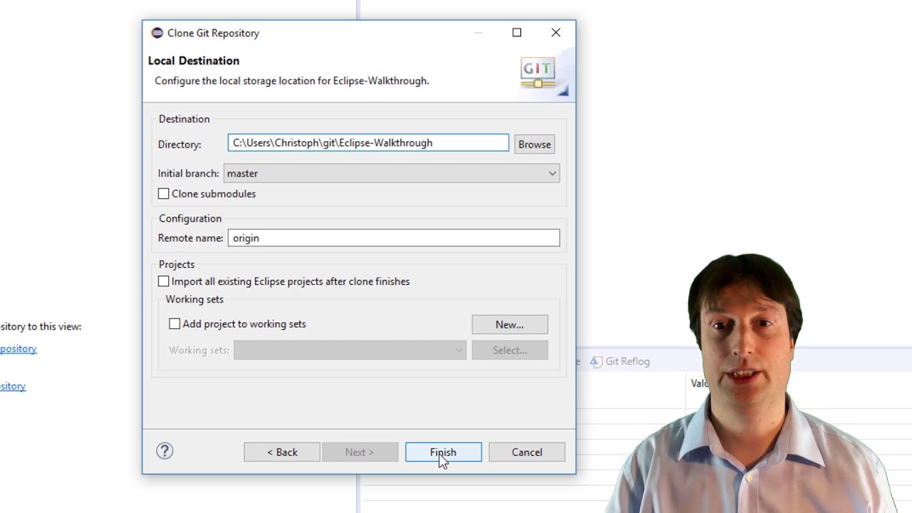 11 - Eclipse IDE: Checkouts mit Git unter Eclipse - YouTube