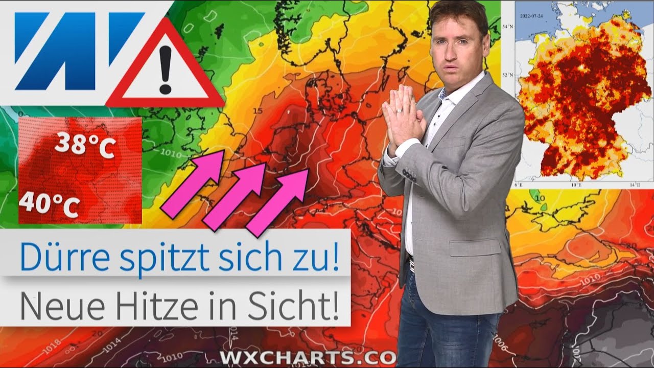 Unglaublich: Hitze 3.0! US-Wettermodell bastelt erneut an 35 bis 40 °C! Wie sicher ist das? Dürre!