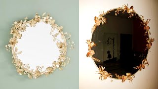 DIY DOLLAR TREE MIRROR/ DIY GOLD MIRROR Transformation For Home Decor Part - II