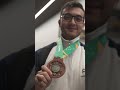 bienvenida a Aníbal Marroquin y Jonathan Solís tras lograr la medalla de bronce dobles masculino