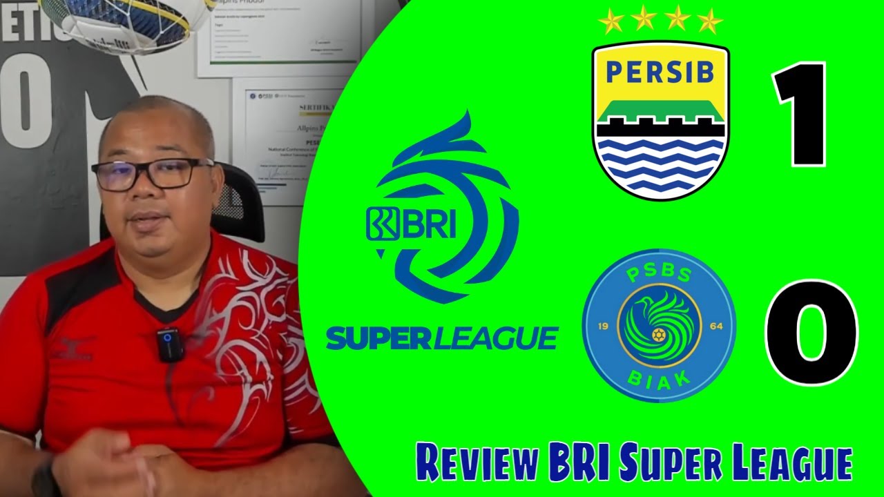 Penjelasan Kartu Merah dan Goal On Site ketika Pertandingan Persib Bandung vs PSBS Biak