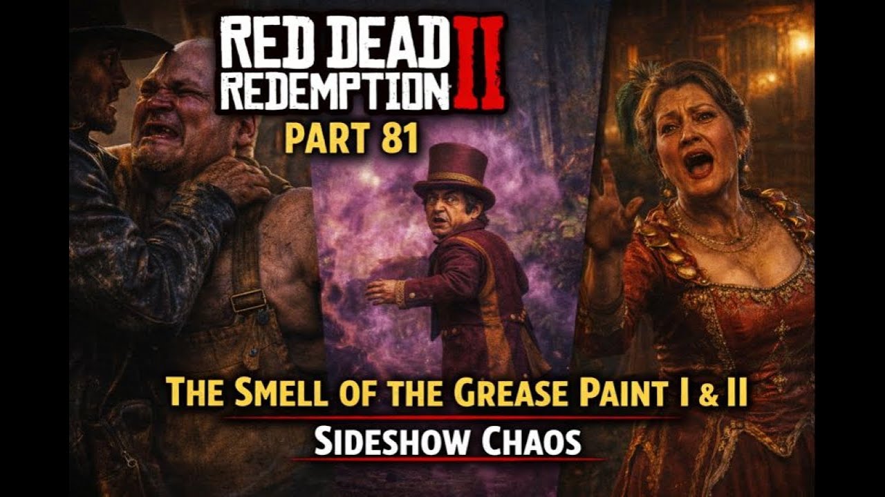Red Dead Redemption 2 (PC) – Part 81: The Smell of the Grease Paint I & II | Sideshow Chaos | 2K