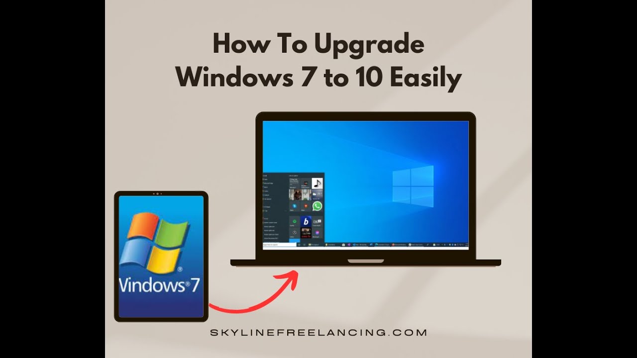 How To Upgrade Windows 7 to Windows 10 Easily YouTube