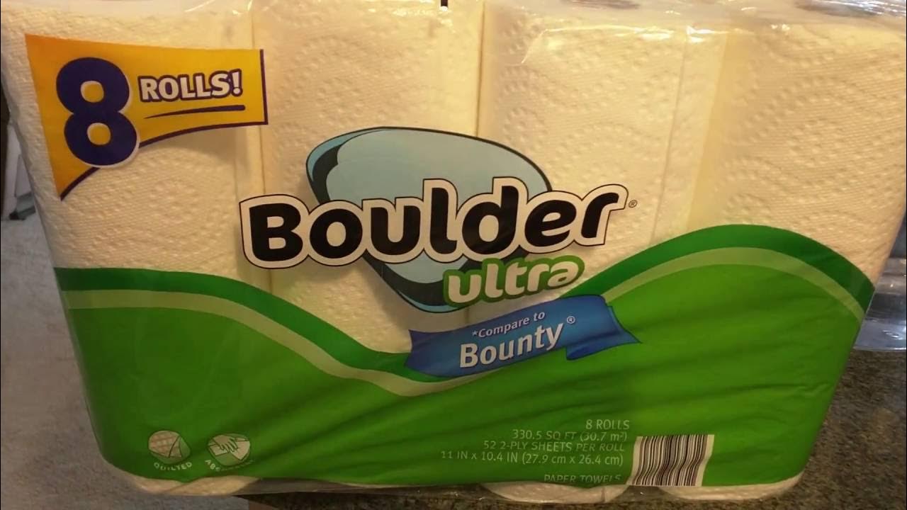 Product Review Boulder Ultra Paper Towels from Aldi's YouTube