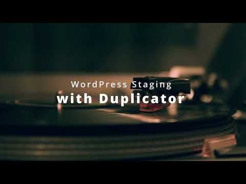 WordPress staging with Duplicator