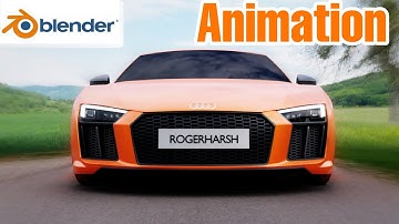 Audi R8 V10 Plus Animation - Achieving Realistic Results with Blender Cycles #blender #blender3D