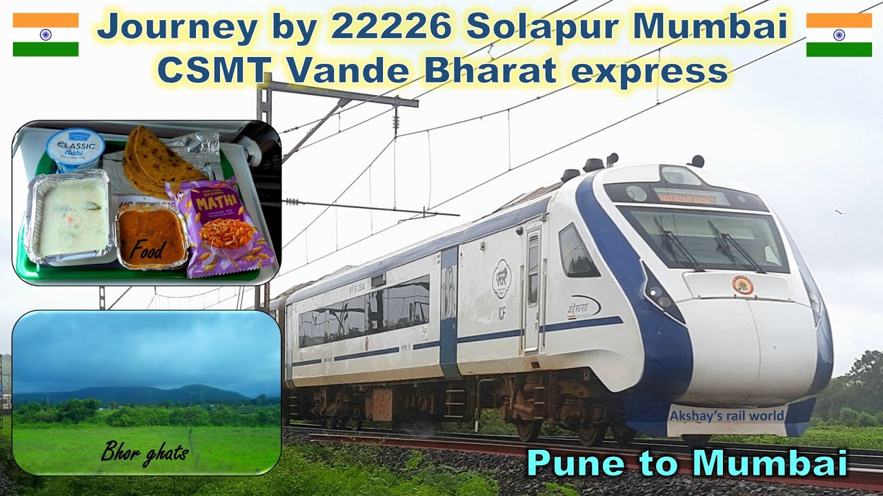 22226 Vande Bharat express deluxe journey || Pune to Mumbai || Indian ...