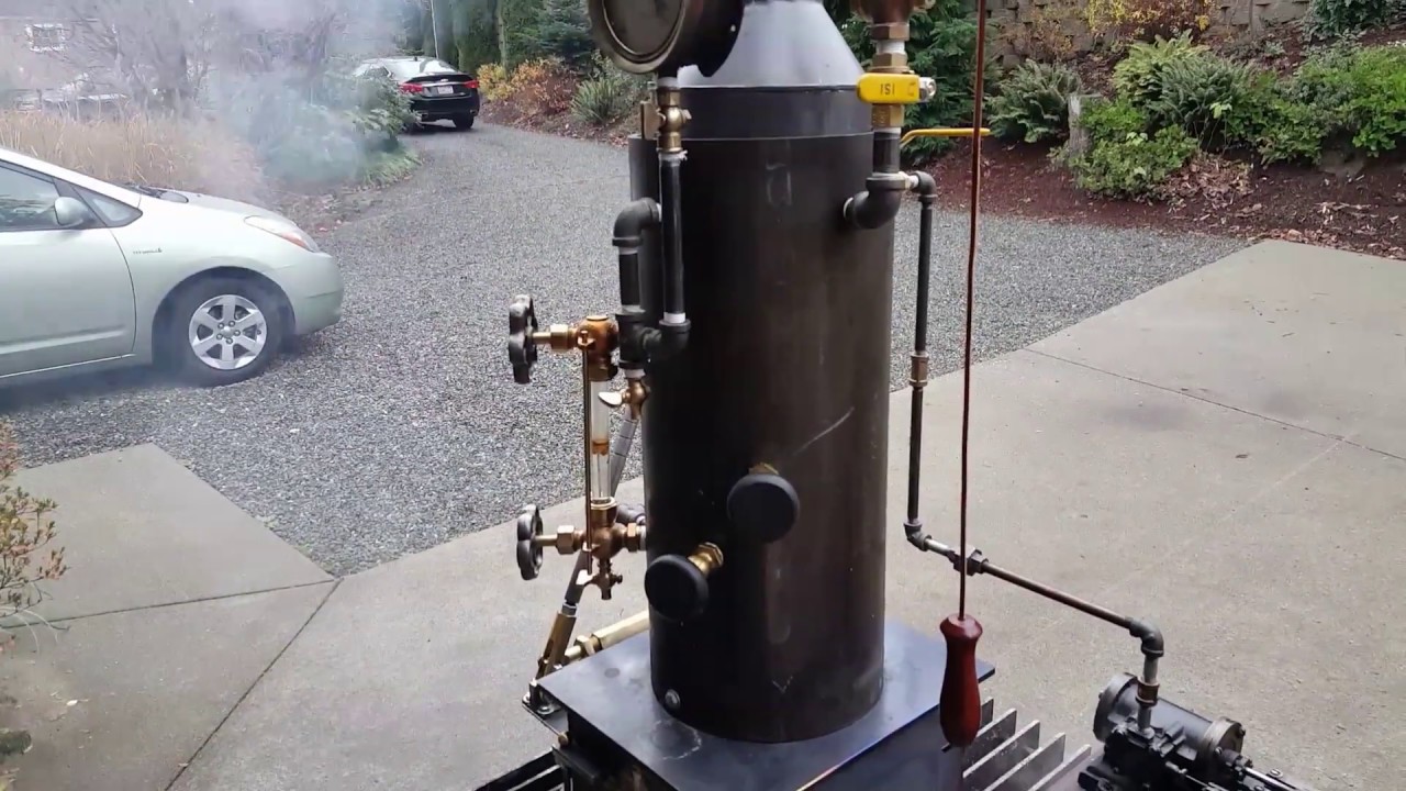 Live Steam Boiler with Steam Engine gauge whistle. SOLD! YouTube