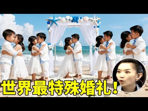 世界最特殊的婚礼!6岁袖珍情侣现场办婚礼,全场都看呆了【王芳王为念访谈】