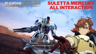 sd gundam battle alliance suletta mercury all unique dialogue