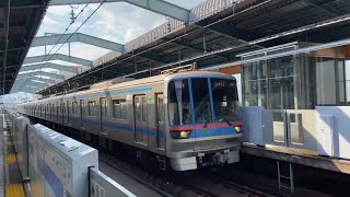 都営6300形6301F(GTO)急行 日吉行き 新高島平駅 到着・発車